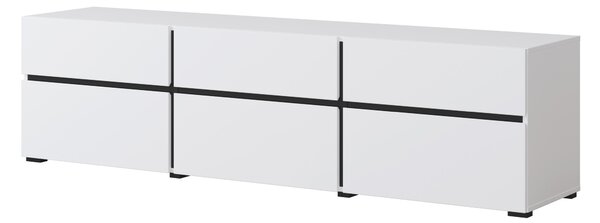 TV stolek/skříňka Crossroad W41 (černá + bílá)