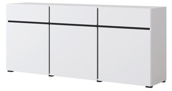 Komoda Crossroad W43 (černá + bílá). Akce -10%