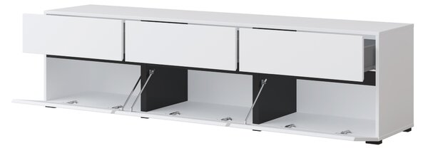 TV stolek/skříňka Crossroad W41 (černá + bílá)