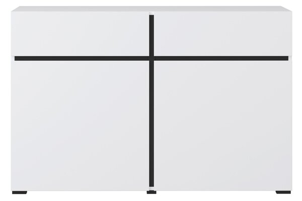 Komoda Crossroad W45 (černá + bílá). Akce -11%