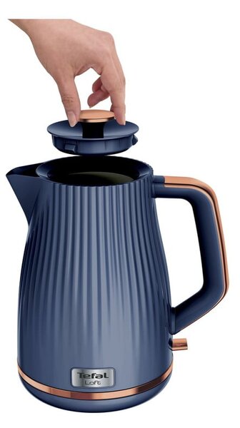 Tmavě modrá rychlovarná konvice 1,7 l Loft KO251430 – Tefal