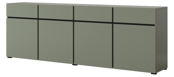 Komoda Crossroad G25 (borovice zelená + černá)