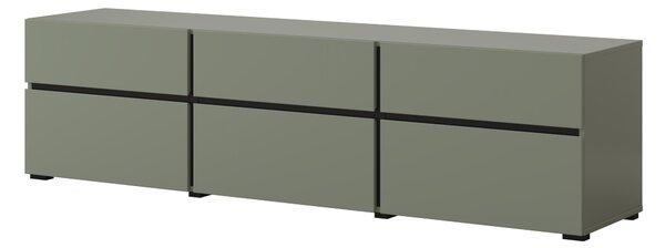 TV stolek/skříňka Crossroad G41 (borovice zelená + černá)