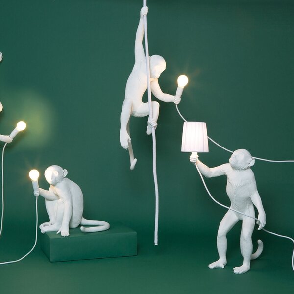 Seletti designové stolní lampy Monkey Sedící