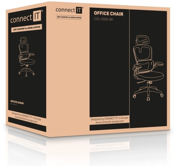 CONNECT IT COC-2500-BK - Kancelářská židle ForHealth DeltaPro černá