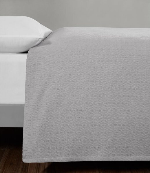 Šedý bavlněný přehoz na dvoulůžko 200x230 cm Serenity – Mijolnir