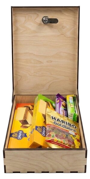 Usporadejto.cz Uzamykatelný box se zámkem na sladkosti a neřesti VASKY, 30 x 20 x 10 cm