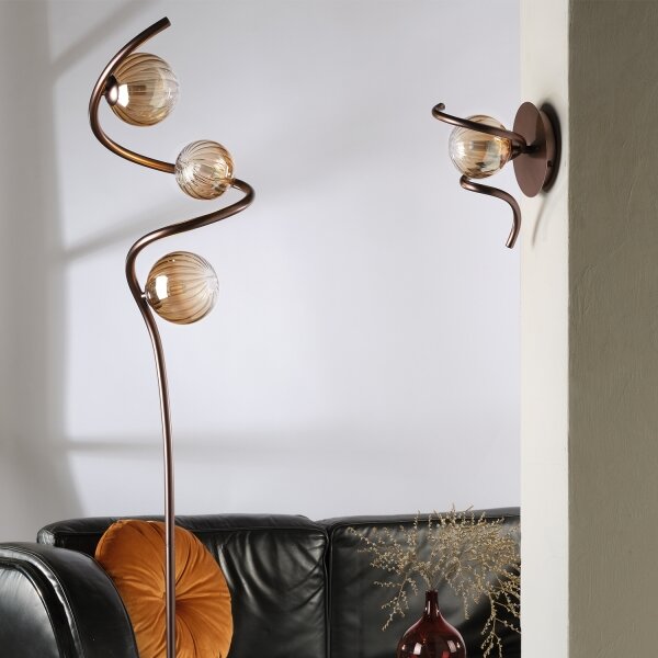 ONLI - Stojací lampa FRIDA 3xG9/10W/230V měděná