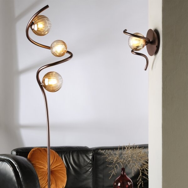 ONLI - Stojací lampa FRIDA 3xG9/10W/230V měděná