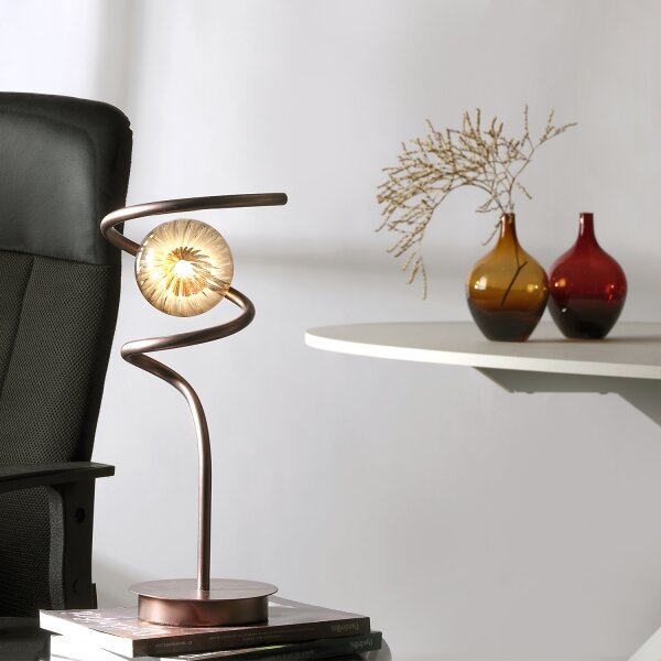 ONLI - Stolní lampa FRIDA 1xG9/10W/230V 42 cm měděná