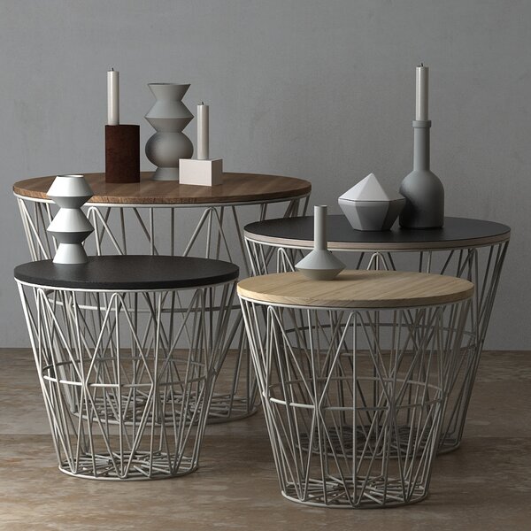 Ferm Living designové úložné koše Wire Basket S