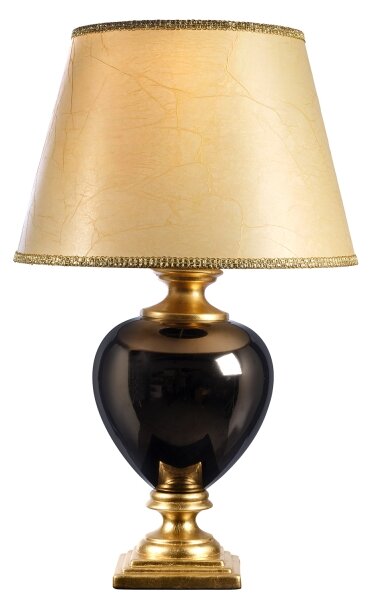 ONLI - Stolní lampa AMADEUS 1xE27/15W/230V 72 cm černá/zlatá