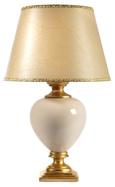 ONLI - Stolní lampa AMADEUS 1xE27/15W/230V 72 cm béžová/zlatá
