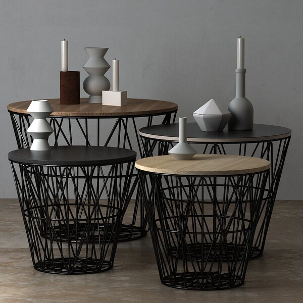 Ferm Living designové úložné koše Wire Basket S