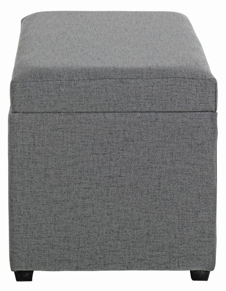 TRUHLOVÁ LAVICE, textil, kompozitní dřevo, 58/42/39 cm - Taburety, Online Only