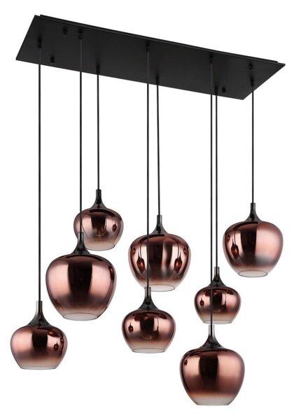 Globo 15548-8HG - Lustr na lanku MAXY 8xE27/40W/230V měděná