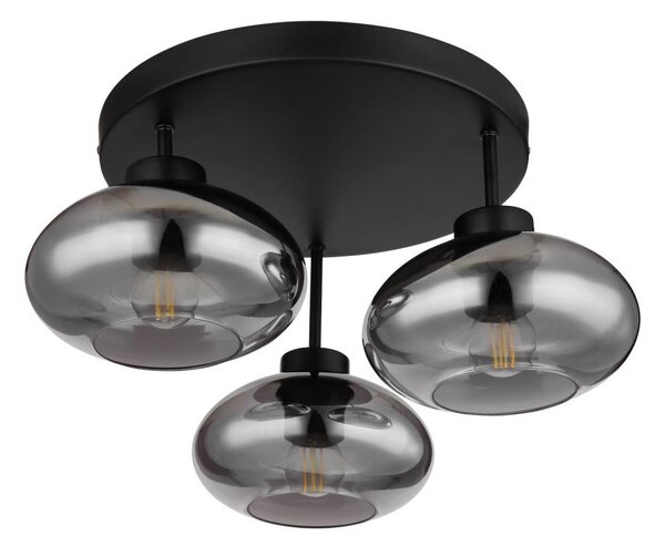 Globo 15572-3D - Přisazený lustr SHAUN 3xE27ILLU/40W/230V černá