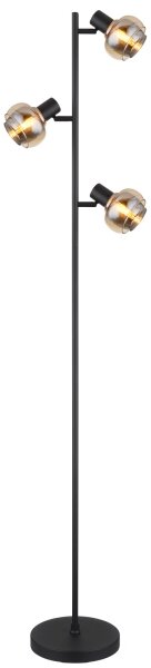 Globo 54309SB - Stojací lampa TOKKI 3xE14/40W/230V černá