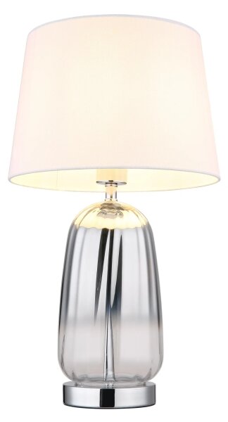 Globo 24142W - Stolní lampa CLASSY 1xE27/40W/230V bílá/stříbrná