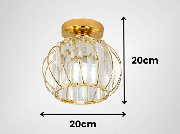 Stropní svítidlo BELLA 1xE27/40W/230V pr. 20 cm zlatá