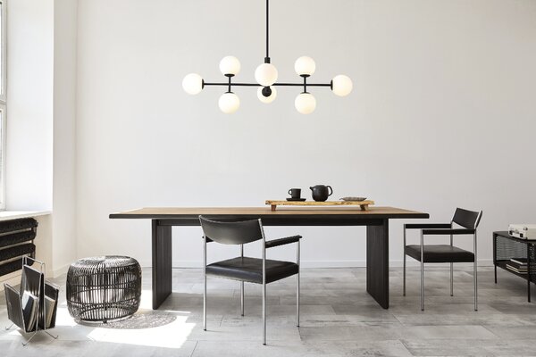 ACB Iluminacion Zavěsné svítidlo DORIS, š. 95 cm, 8xG9 7W Barva: Černá