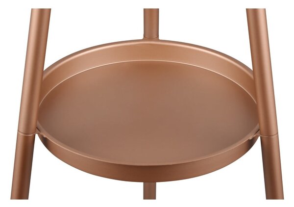 Hnědá stojací lampa s poličkou (výška 152 cm) Colette – Reality
