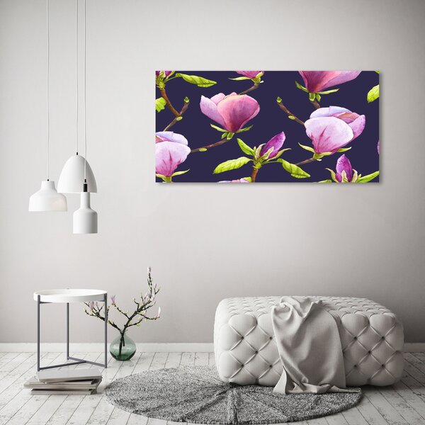Moderní skleněný obraz z fotografie Magnólie osh-113559796