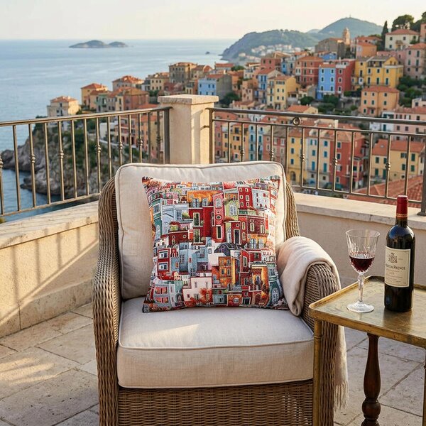 Povlak SOFAS manarola pestrá 45 x 45 cm