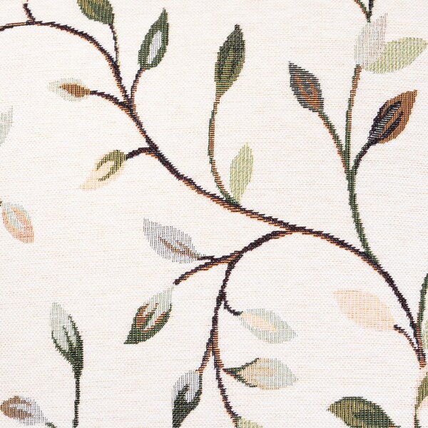 Povlak SOFAS multi leaves bílokhaki 45 x 45 cm