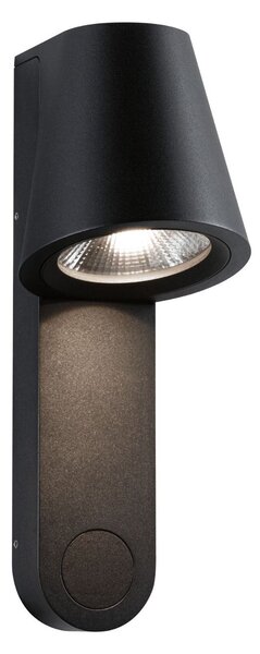 P 94862 LED venkovní nástěnné svítidlo Caissa pohybové čidlo HF senzor IP44 105x127mm 3000K 9W 230V 65° antracit hliník - PAULMANN