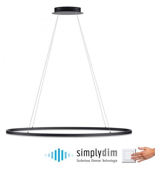 Paul Neuhaus Závěsné LED svítidlo TITUS, 65W, ø 118 cm, 3000K stmívatelné