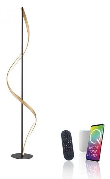 Paul Neuhaus Stojací LED lampa Q-SWING 27,5W, v. 141 cm, ZigBee 2700-5000K Barva: Antracit