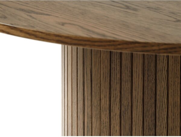 Kulatý jídelní stůl v dekoru dubu ø 120 cm Nola – Unique Furniture