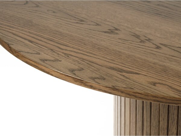 Kulatý jídelní stůl v dekoru dubu ø 120 cm Nola – Unique Furniture