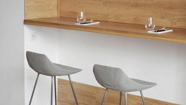 Lyon Beton barové židle Hauteville Counter Chair