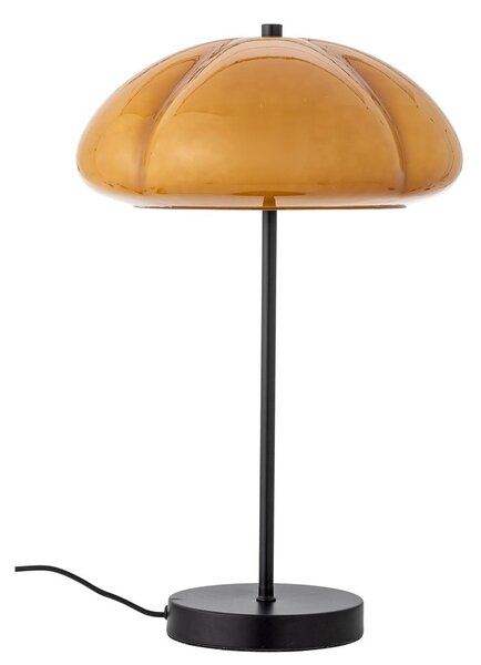 Okrově žlutá stolní lampa se skleněným stínidlem (výška 46,5 cm) Kinoko – Bloomingville