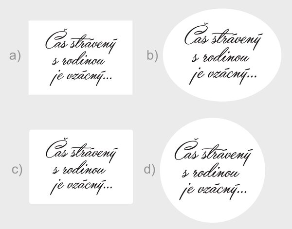 Čas strávený s rodinou textová samolepka na zeď šíře 45 cm