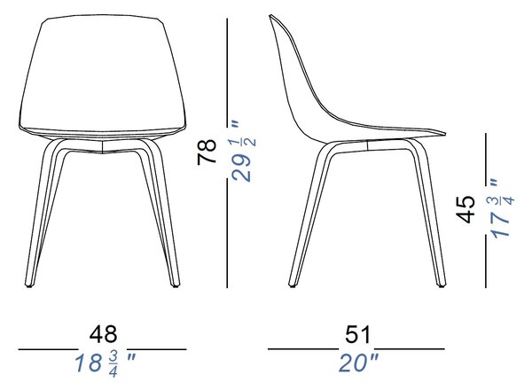 La Palma designové židle Miunn Wood