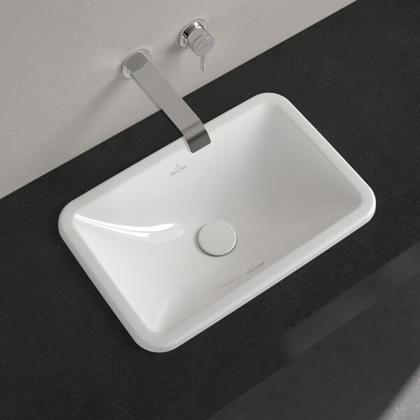 Villeroy & Boch Loop & Friends umyvadlo 51x34.5 cm obdélníkový zápustný bílá lesk 4A640001