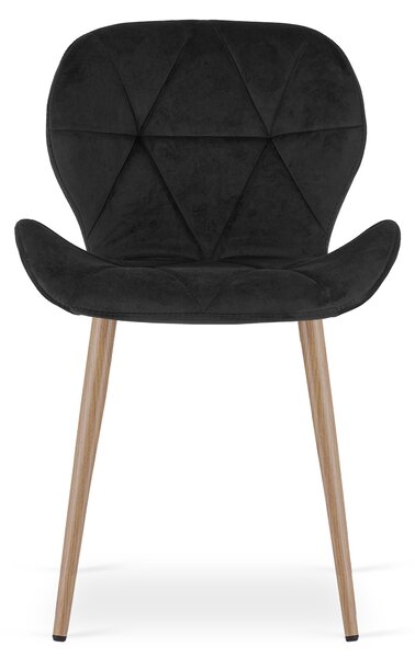 Jídelní židle MANGO VELVET, černá