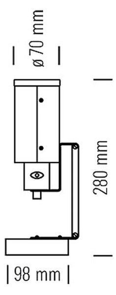 Tecnolumen designové nástěnné lampy WNL 30