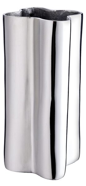 CHROME Váza 21 cm - stříbrná