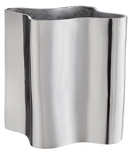 CHROME Váza 30 cm - stříbrná