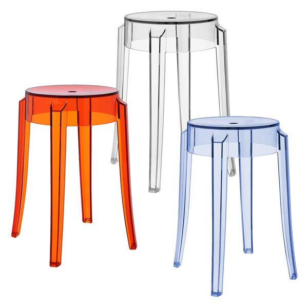 Kartell designové stoličky Charles Ghost (výška 46 cm)