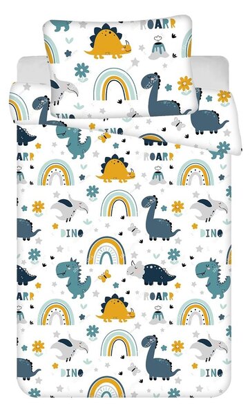 Povlečení bavlna Dino 140x200, 70x90 cm
