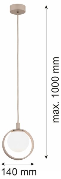 Argon 9003 - Lustr na lanku SATUROS 1xG9/6W/230V