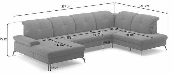 SEDACÍ SOUPRAVA, textil, krémová Sit & More - Sedací soupravy, Online Only