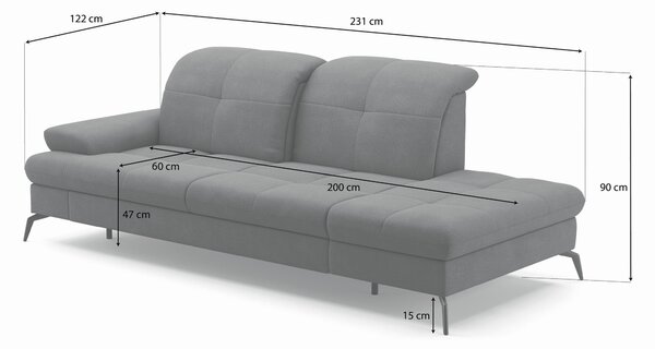 LENOŠKA, textil, krémová Sit & More - Online Only sedačky, Online Only