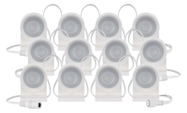 EMOS GoSmart LED bodové svítidlo – řetěz 255 cm, 12 dílů, 7 W, RGBIC+CCT, stmívatelné, WiFi 1555015000