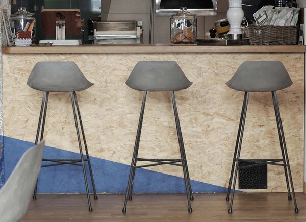 Lyon Beton barové židle Hauteville Bar Chair